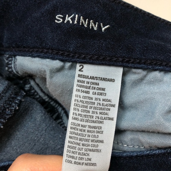 American Eagle pants navy dark denim skinny Jean - Picture 12 of 16